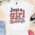 Just a girl who loves bulldogs - V10 - 3D Blocks T-Shirt